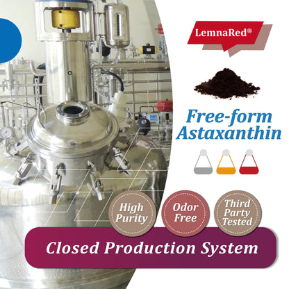 LemnaRed Free-Form Astaxanthin 6mg Softgels – 60 Count | Strongest Antioxidant with Sacha Inchi Oil