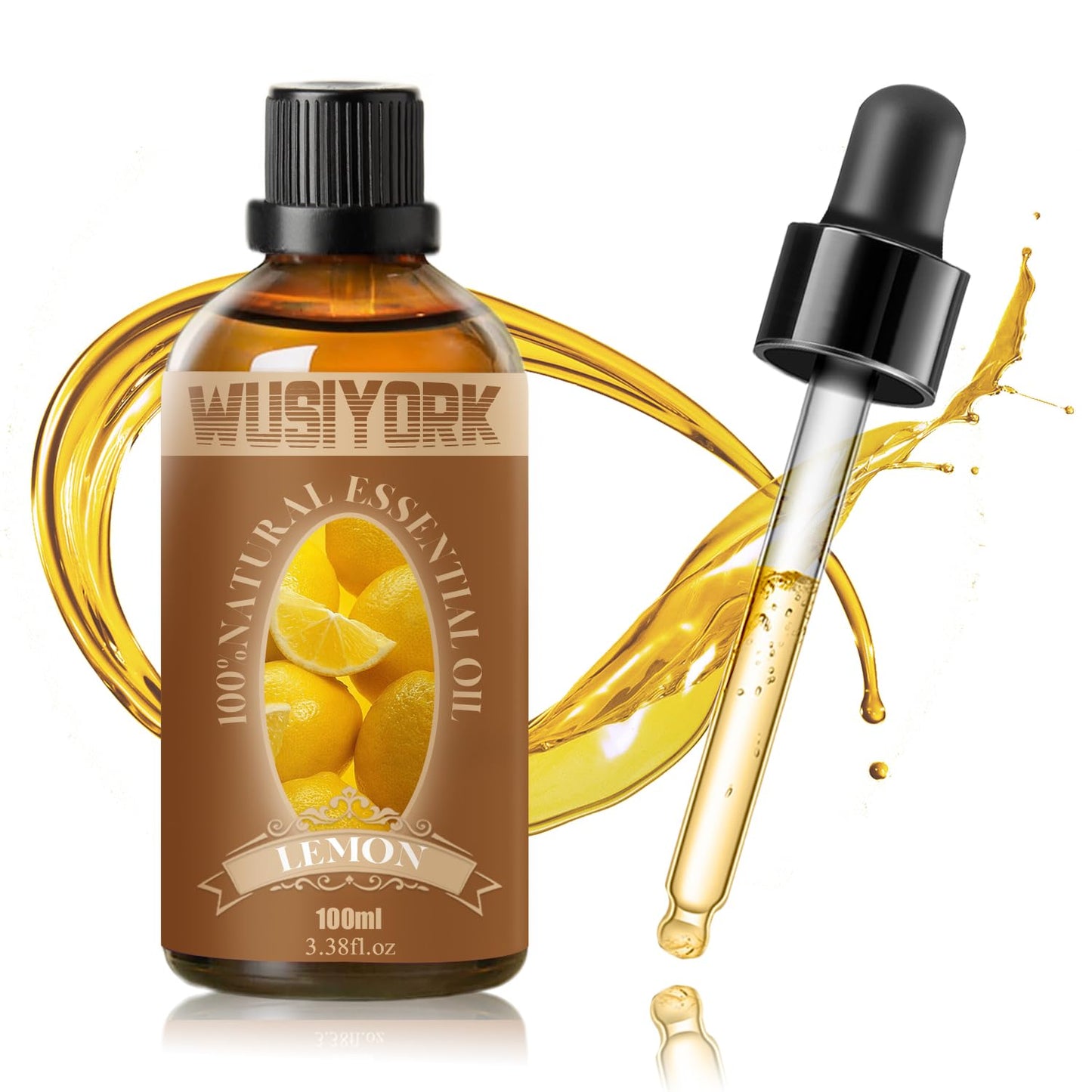 Wusiyork Lemon Essential Oil 100ML - 100% Pure and Natural Therapeutic Grade