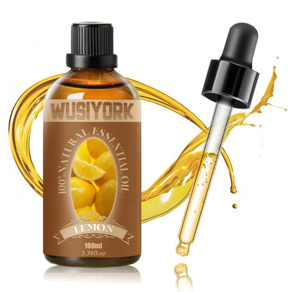 Wusiyork Lemon Essential Oil 100ML - 100% Pure and Natural Therapeutic Grade