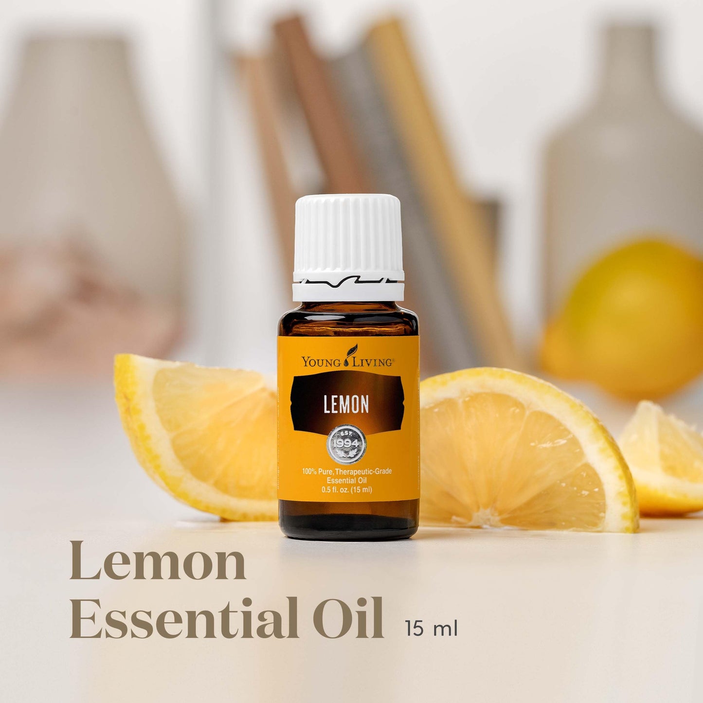 Young Living Lemon Essential Oil 15ml - Premium Skin Care & Diffuser Aroma