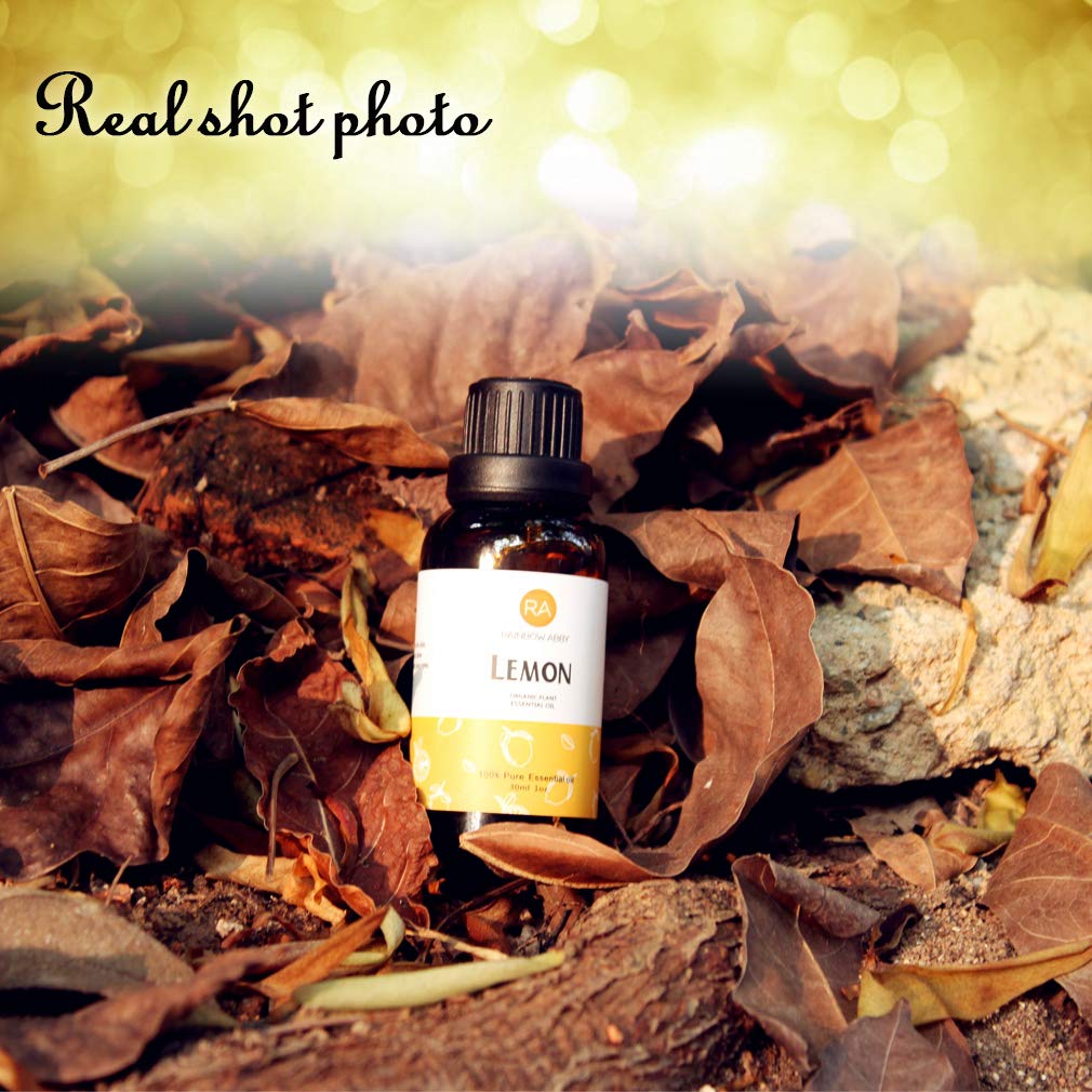 Lemon Essential Oil (30ML) – 100% Pure Organic Lemon Peel Oil for Diffuser & Massage