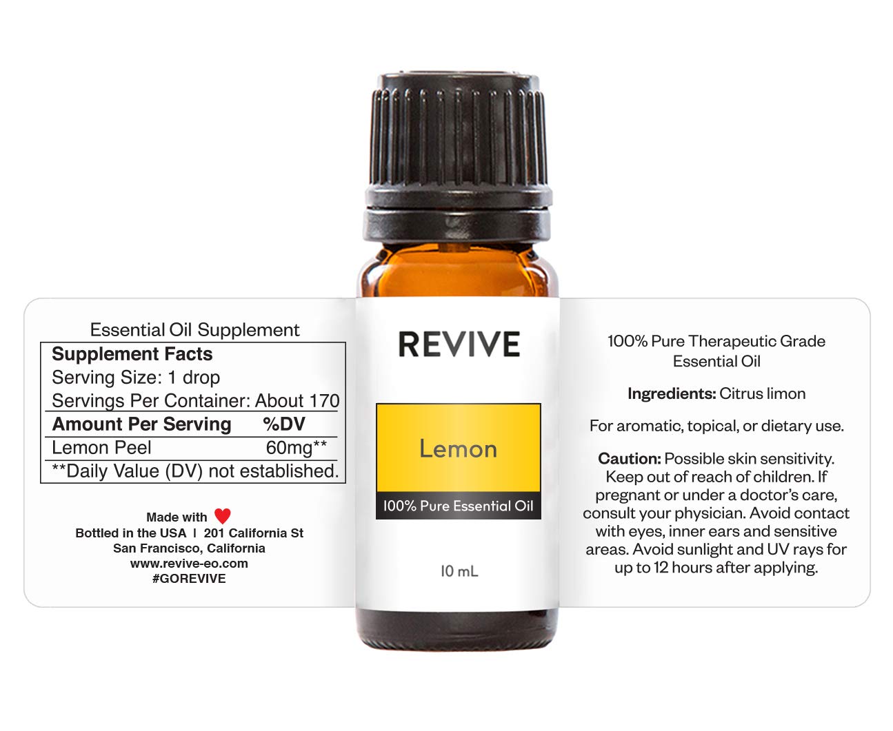 Lemon Essential Oil by Revive Essential Oils | 100% Pure Therapeutic Grade
