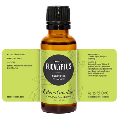 Lemon Eucalyptus 100% Pure Therapeutic Grade Essential Oil - 30 ml | Edens Garden