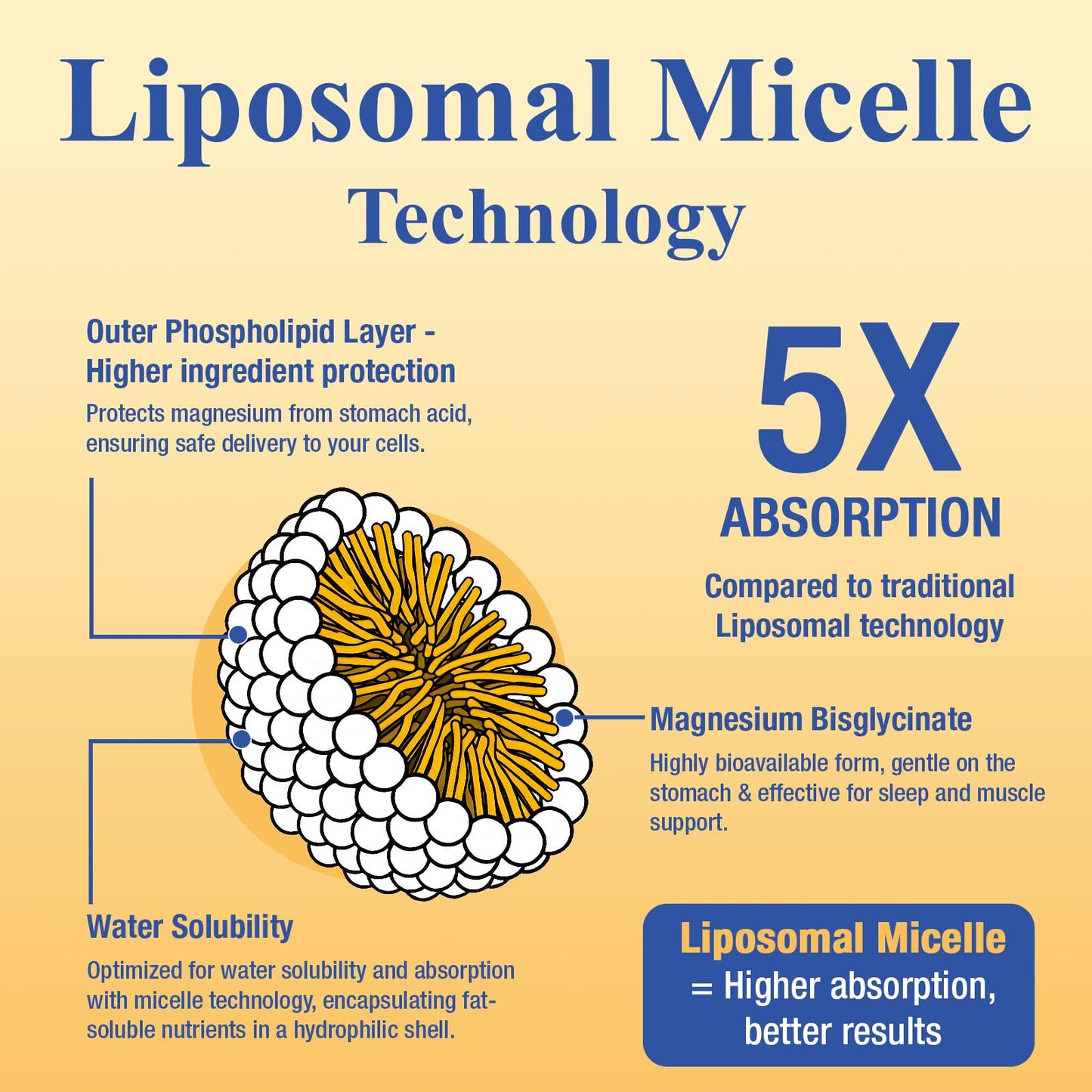 Magnesium Bisglycinate Liquid – High Absorption Liposomal Micelle (60ml)