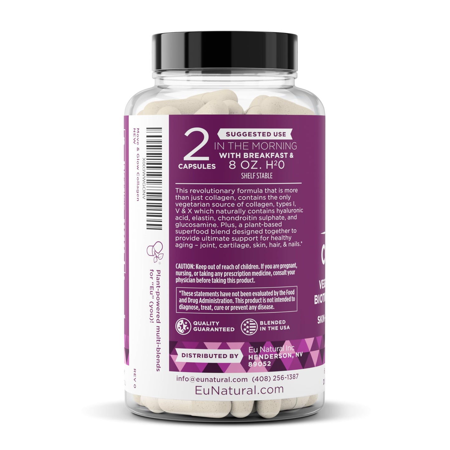 Move & Glow Vegetarian Collagen Pills – Skin & Joint Support (60 Capsules)
