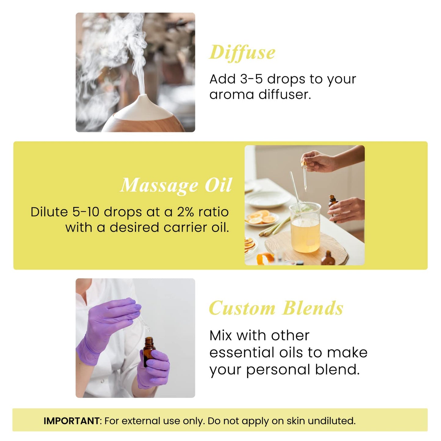 Handcraft Blends Lemon Essential Oil – 4 oz, 100% Pure & Natural | Premium Grade for Diffuser, Aromatherapy, Skin, Massage, Candle & Soap