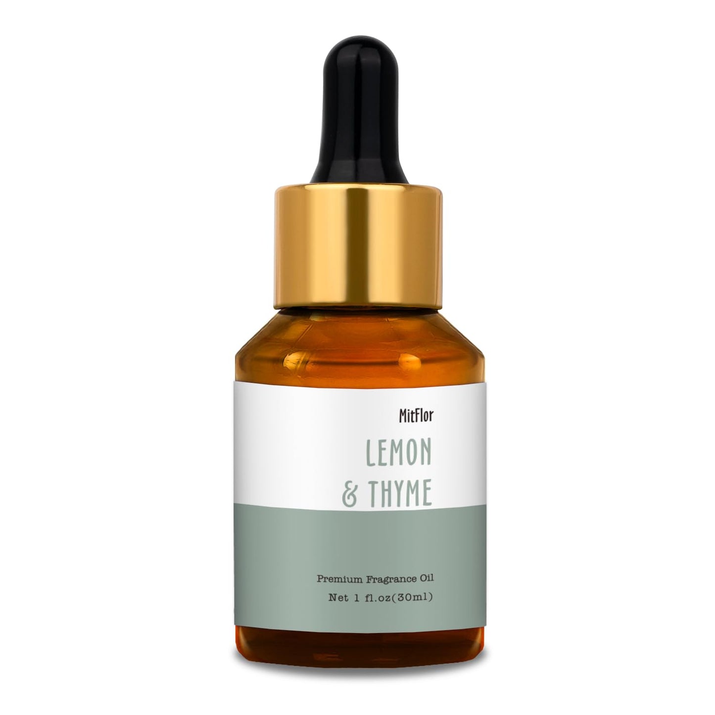Lemon & Thyme Fragrance Oil 30ml | MitFlor Premium Grade for Soap, Candle & Home Diffuser