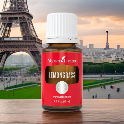 Young Living Lemongrass Essential Oil for Massage and Aromatherapy — 100% Pure, Premium-Grade, 15 ml