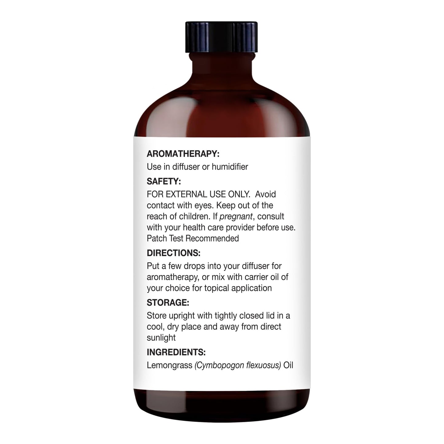Majestic Pure Lemongrass Essential Oil - 100% Pure & Natural, 3.4 Fl Oz, Dropper Bottle
