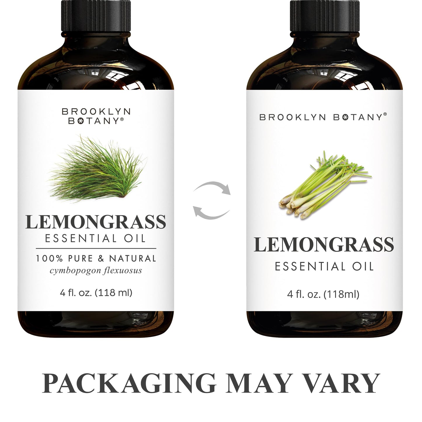 Brooklyn Botany Lemongrass Essential Oil - 4 oz | Pure & Natural, Premium Grade