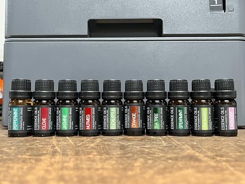 Ultimate Aromatherapy Diffuser & Essential Oil Set – Ultrasonic, 10 Oils, 4 Timer & 7 Ambient Lights, Lavender