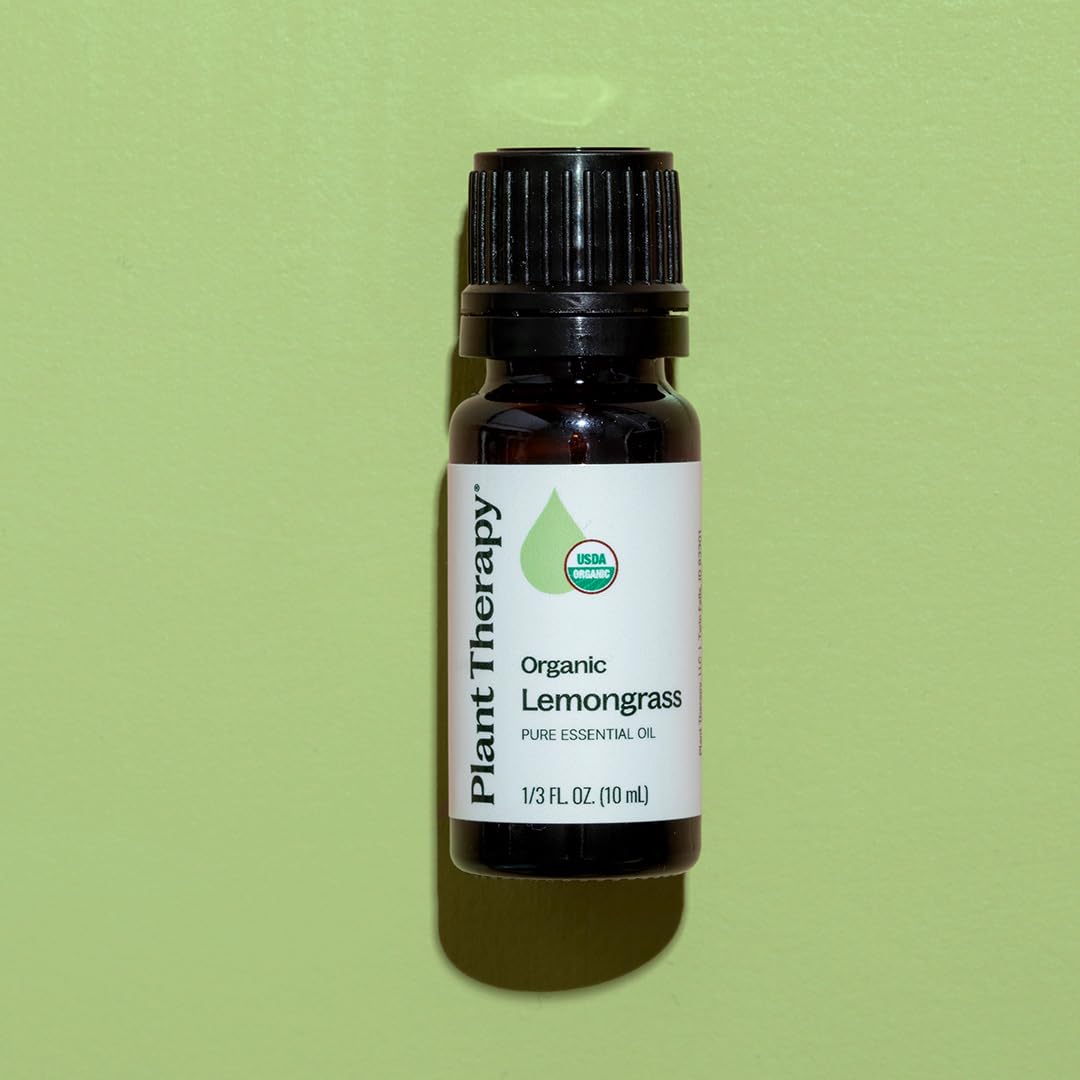 Plant Therapy Organic Lemongrass Essential Oil – 100% Pure, USDA Organic, 10 mL