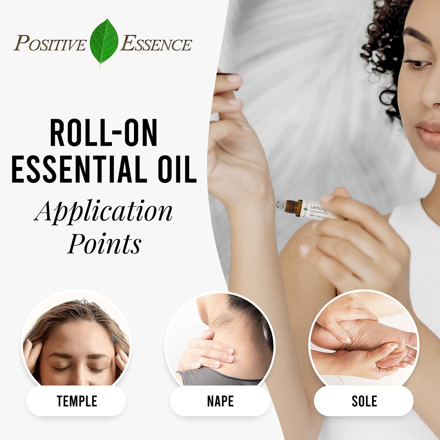 Lemongrass Essential Oil Roll-On – Pre-Diluted with Jojoba (10 mL) | Travel Size