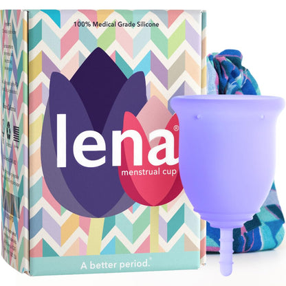 Lena Cup Original Large Purple – Reusable Silicone Menstrual Cup for Heavy Flow