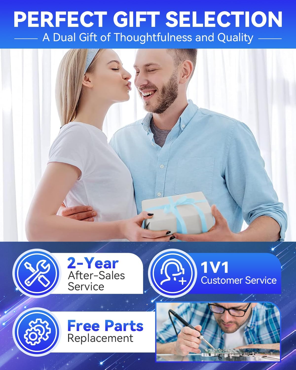 2025 Upgraded Ultrasonic Contact Lens Cleaner – 50KHz German Motor, Intelligent Chip, 3 Smart Modes, 99% Brightness, Portable Grey