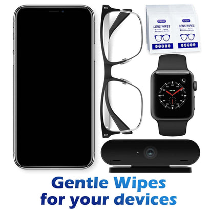 220-Count Lens Cleaning Wipes for Eyeglasses & Screens – Alcohol-Free