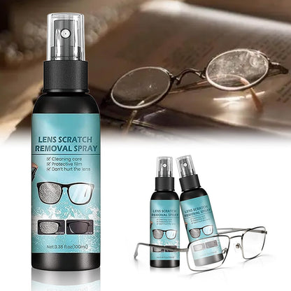 2Pcs Lens Scratch Remover for Eyeglasses – Eyeglass Scratch Remover, 100ml Cleaning Spray