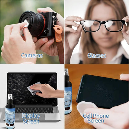 3Pcs Lens Scratch Remover Spray for Glasses – 100ml Eyeglass Repair Fluid