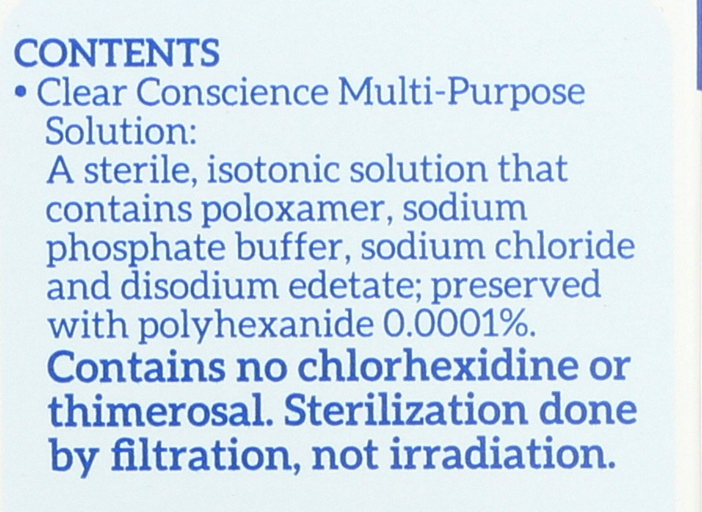 Clear Conscience Cruelty-Free Multi-Purpose Contact Lens Solution – Travel Size 3 fl oz
