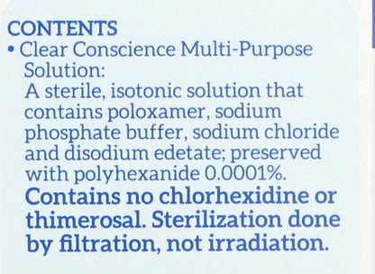 Clear Conscience Cruelty-Free Multi-Purpose Contact Lens Solution – Travel Size 3 fl oz