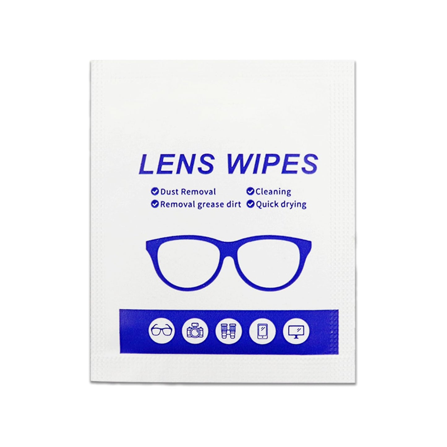 Lens Wipes 220pcs – Individually Wrapped Pre-Moistened Wipes for Eyeglasses, Phone Screens & Cameras
