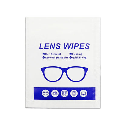 Lens Wipes 220pcs – Individually Wrapped Pre-Moistened Wipes for Eyeglasses, Phone Screens & Cameras