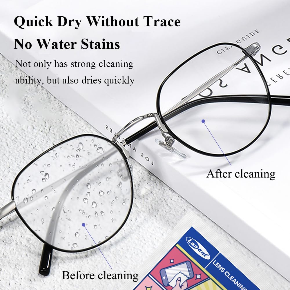 Glasses Cleaner Wipes (300 PCS) – Lens & Screen Wipes for Eyeglasses