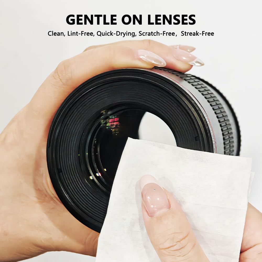 200 Count Lens Wipes for Eyeglasses – Pre-Moistened, Individually Wrapped Cleaners for Glasses, Screens and Camera Lenses