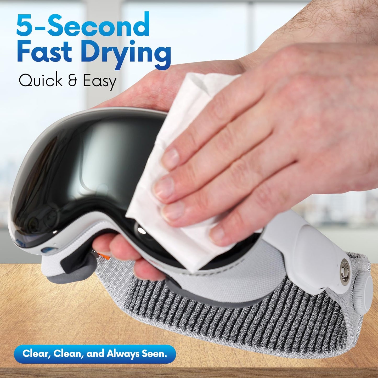 Lens Wipes for Eyeglasses: 500-Count Pre-moistened Cleaning Wipes, Scratch-Free & Streak-Free