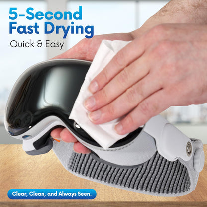 Lens Wipes for Eyeglasses: 500-Count Pre-moistened Cleaning Wipes, Scratch-Free & Streak-Free