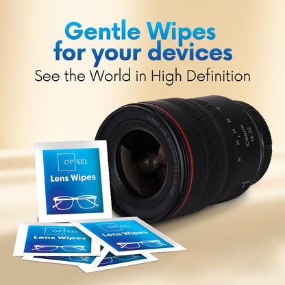 Lens Wipes for Eyeglasses – 600-Count, Individually Wrapped | Scratch-Free, Streak-Free Cleaning