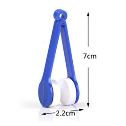 LERORO 12 Pcs Mini Microfiber Glasses Cleaner Clips – Eyewear Cleaning Tool (Random Color)