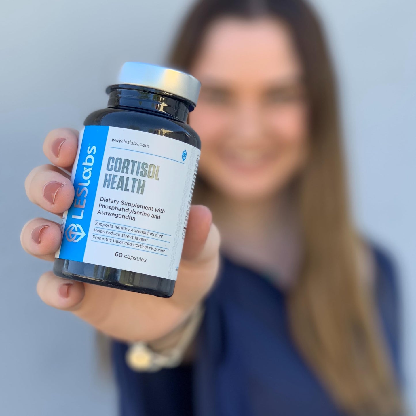 LES Labs Cortisol Health – Stress Relief, Balanced Cortisol Response & Deep Sleep – 60 Capsules (Non-GMO)