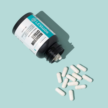 LES Labs Magnesium Citrate – 120 Capsules | Stress Relief, Sleep Support & Heart Health