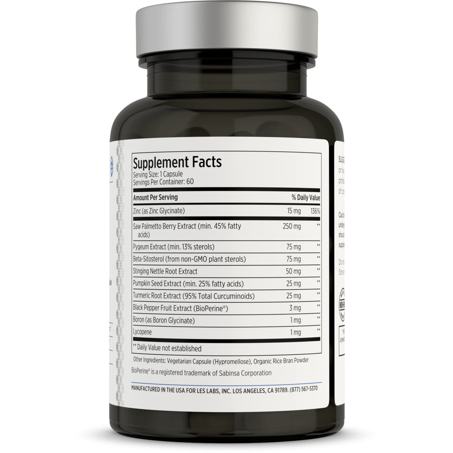 LES Labs Prostate Health – Prostate Support & Urinary Comfort – 60 Caps