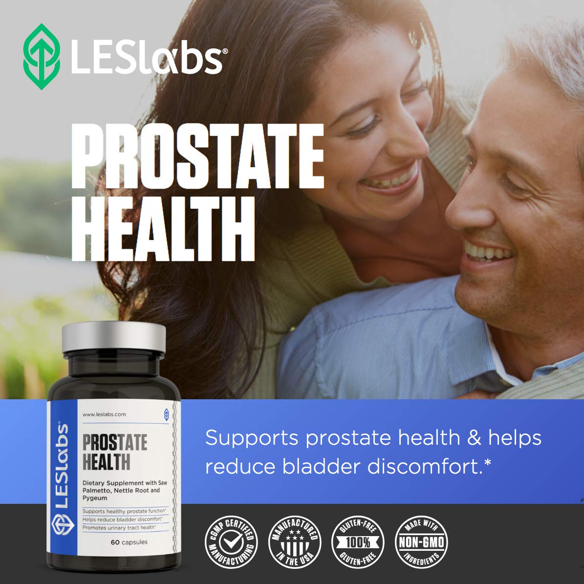 LES Labs Prostate Health – Prostate Support & Urinary Comfort – 60 Caps