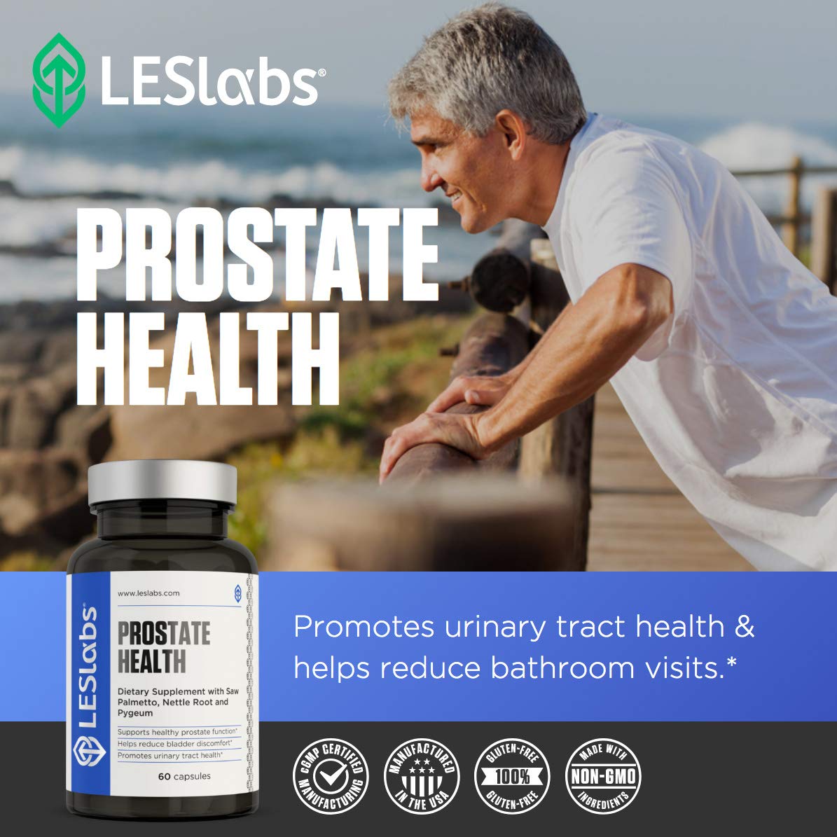 LES Labs Prostate Health – Prostate Support & Urinary Comfort – 60 Caps