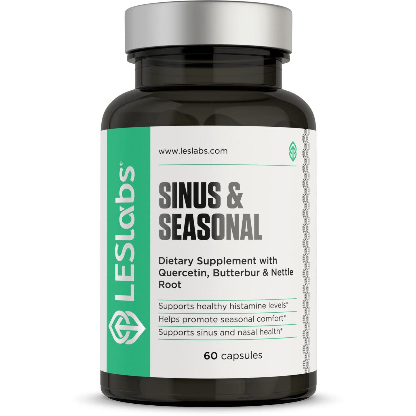 LES Labs Sinus & Seasonal – Non-Drowsy Nasal & Respiratory Support (60 Capsules)