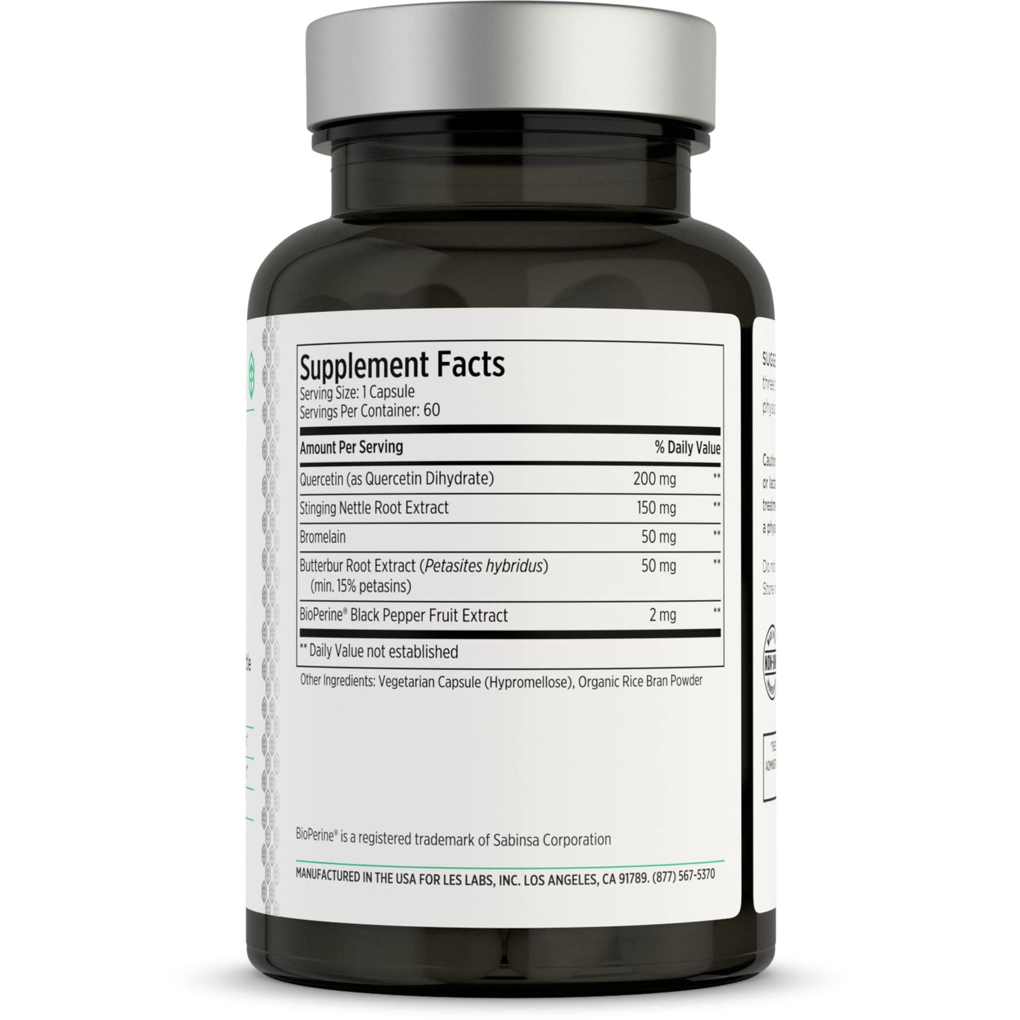 LES Labs Sinus & Seasonal – Non-Drowsy Nasal & Respiratory Support (60 Capsules)