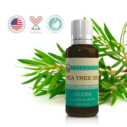 L’EUDINE Tea Tree Oil – 1 fl oz Multipurpose Essential Oil | All-Natural & USA-Made