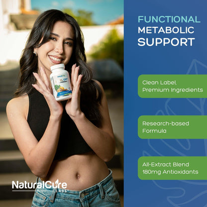 Natural Cure Labs Level Off Anti Spike – Glucose Support Capsules (120 Count)