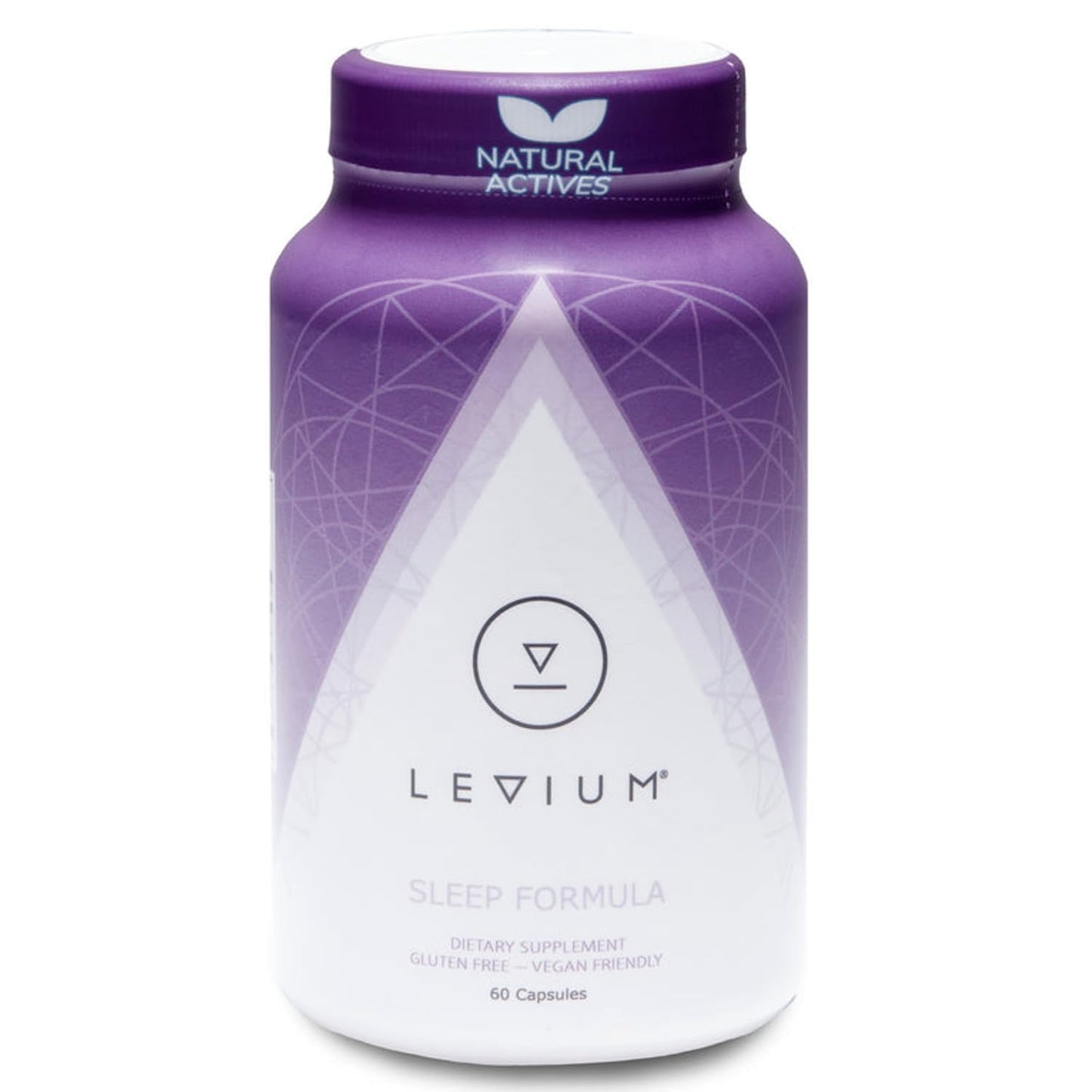 Levium Sleep Formula Supplement | Natural Relaxation Capsules with Melatonin, GABA, L-Theanine, Magnesium | 60 Count Bottle – 30 Day Supply