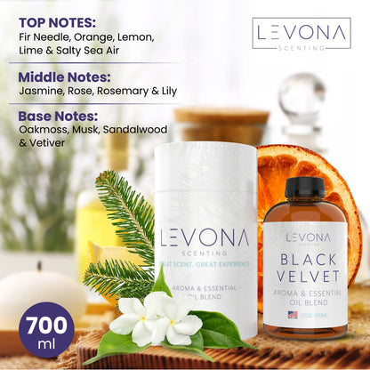 Levona Black Velvette Diffuser Oils – Woody Citrus & Floral Blends