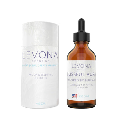 Levona Blissful Aura Essential Oil for Diffuser – Amber, Musk & Jasmine (120 ml)