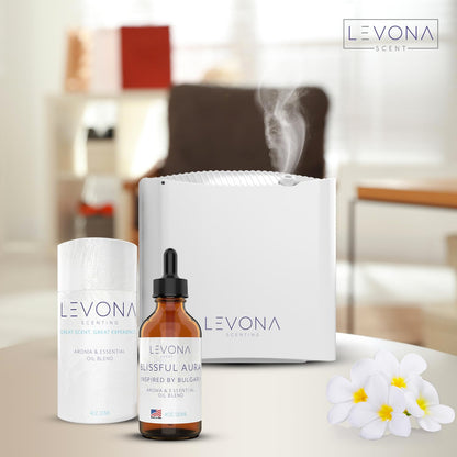 Levona Blissful Aura Essential Oil for Diffuser – Amber, Musk & Jasmine (120 ml)