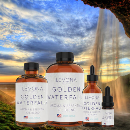 Levona Scent Essential Oils - Home, Hotel & Office Diffuser Oil | Golden Waterfalls 120ml