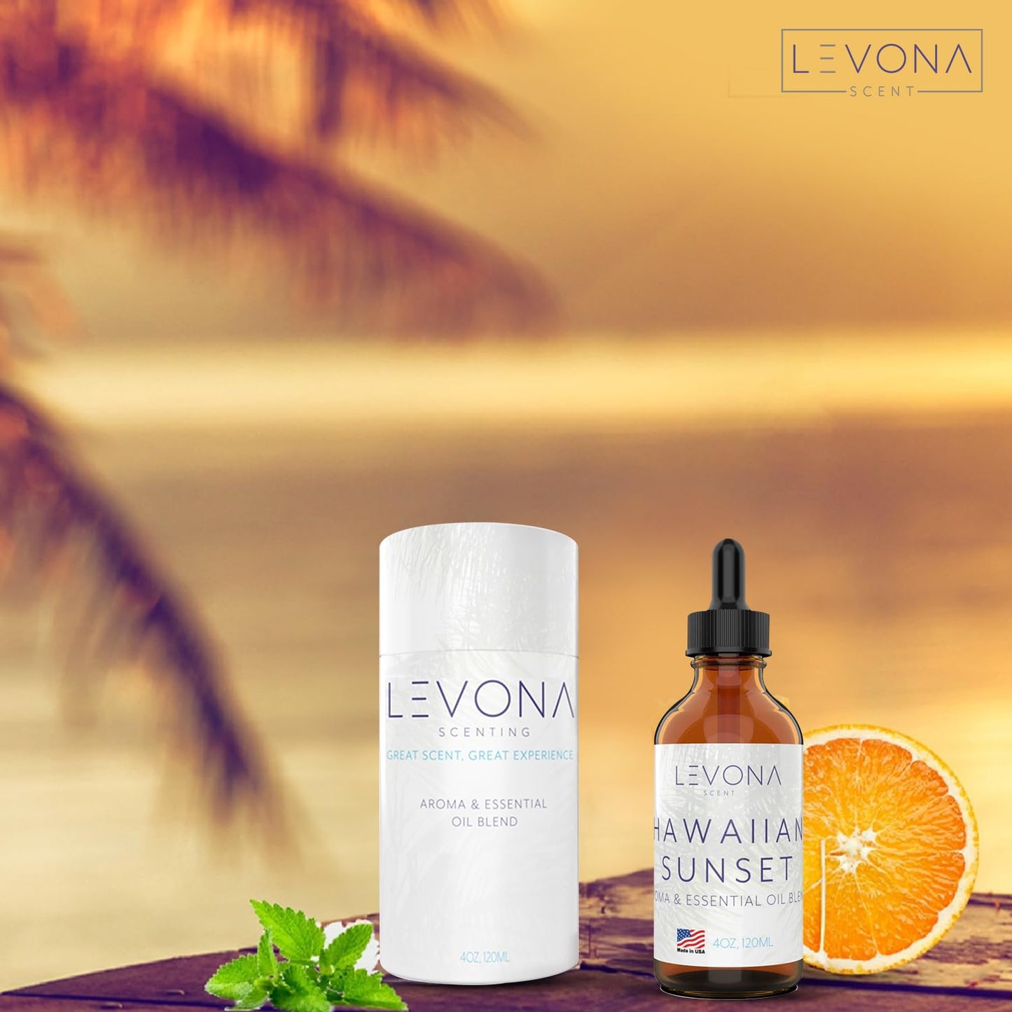 Levona Scent Hawaiian Sunset Essential Oil 120ml | Diffuser & Spa