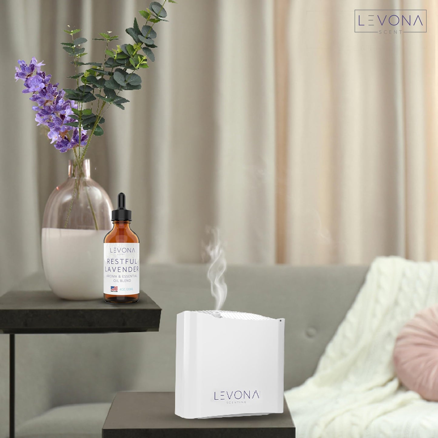 Levona Scent Essential Oils - Restful Lavender 120ml for Diffusers