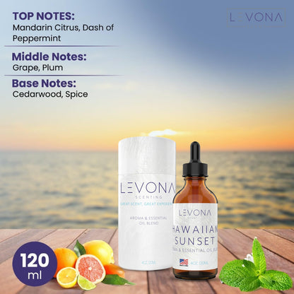 Levona Scent Hawaiian Sunset Essential Oil 120ml | Diffuser & Spa