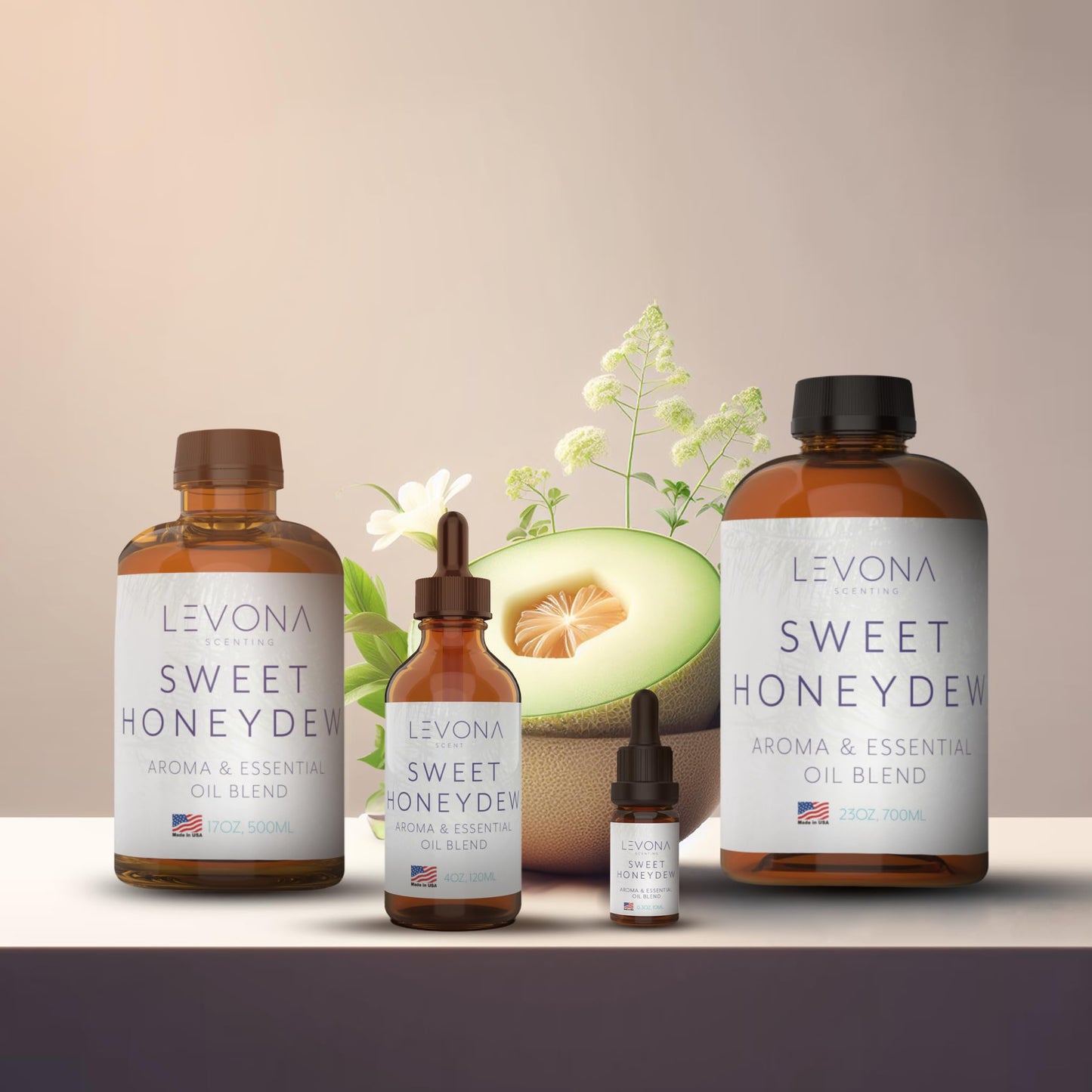 Levona Scent Oil Diffuser Essential Oils: Sweet Honeydew – 120 Ml | Luxury Home Fragrance